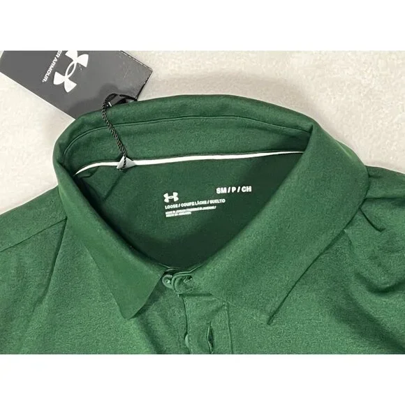 Halifax Mooseheads Under Armour UA Vanish Polo Mens Small Green NWT - Picture 11 of 16